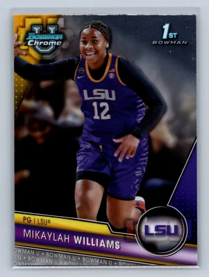 2023-24 Bowman University Chrome #4 Mikaylah Williams Base 1st - Image 1 of 2