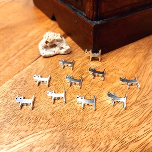 10x Katzen Motivperlen – Metall Beads für DIY Schmuck Basteln Zwischenperle (16) - Bild 1 von 3