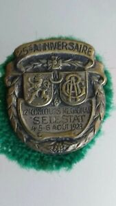 Ancien insigne Sport 1923 pour le 12 ème concours régional de gymnastique .