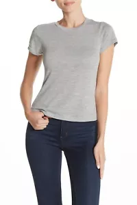 Theo and Spence Womens Size XS Short Sleeve Crew Neck T-Shirt Heather Grey 068 - Picture 1 of 7