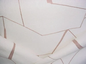 3-1/4Y Kravet Couture 35878 Diverging Mauve Embroired Linen Upholstery Fabric - Picture 1 of 4