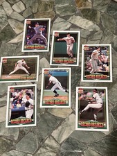 7 TOPPS 1991 40 YEARS OF BASEBALL RYAN,RIPKEN,FISK RECORD BREAKER CARD 1990🔥