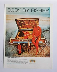 Large Car Ad - Pontiac Bonneville Body By Fisher (advertisement print poster) - Picture 1 of 1