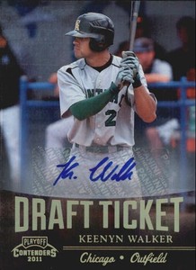 2011 Playoff Contenders Draft Ticket Autographs Card #DT11 Keenyn Walker