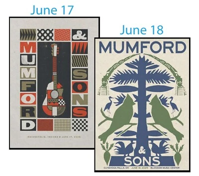 New ListingHot!!! Blossom Music Center 2025 Mumford & Sons 18 June 2025 Cuyahoga Falls, OH