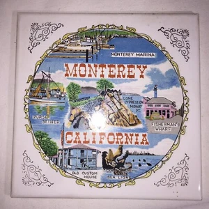 Vintage Tile Trivet 6x6 Monterey California - Picture 1 of 2