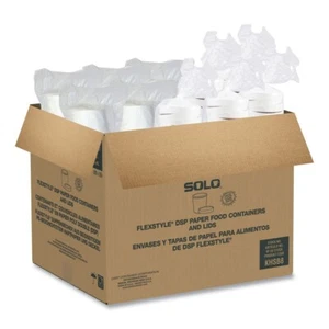 SOLO KHSB8AWH 8 oz Flexstyle Double Poly Food Combo Packs - White (250/CT) New - Picture 1 of 5