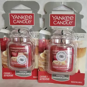 Yankee Candle Sugared Cinnamon Apple Car Jar Autoduft 2er Pack Neu - Bild 1 von 1