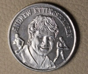 * MEDALLION 1991 SUPER STARS OF LEAGUE ANDREW ETTINGSHAUSEN #AM2 - Bild 1 von 6