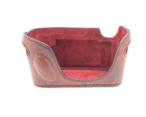 Leicatime By Luigi Brown Leather Half Case Hanging Back Leica M8 M9 (#17947) - Picture 1 of 10