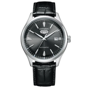 Brandneu Citizen Schallplattenlabel C7 Crystal Seven schwarz Automatikuhr NH8390-20H - Bild 1 von 3