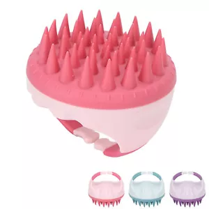 Hair Massager Soft Silicone Waterproof Manual Hair Massage Scalp Cleaning An NHE - Picture 1 of 32