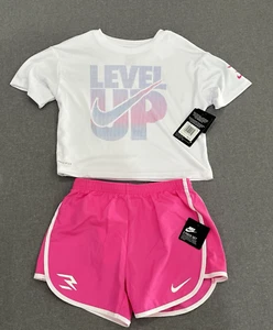 Nike Girls 2 Piece Dri-fit Set Size 6X 6-7 Year Old - Picture 1 of 5