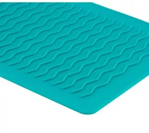 Rubber Mat For Craft ~Iron Rest~glue Gun ~ Flat Iron Hair Mainstay Teal Color - Picture 1 of 8