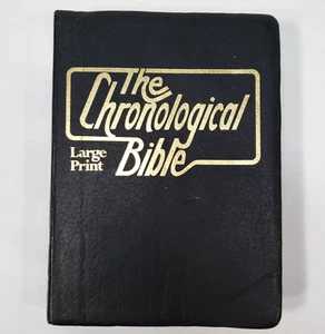 The Chronological Bible Large Print KJV Vintage 1977 Black Gaddy Edward Reese - Bild 1 von 18