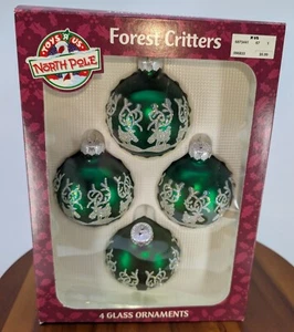 Toys R Us Polo Nord 4 Ornamenti in Vetro Artigianali Forest Critters - Foto 1 di 4