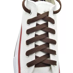 Flat Shoelace 8 mm "Brown" Athletic Sneakers 27",36",45",54",63" - Picture 1 of 1