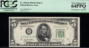 1950$5 FRN I00000018A P.C.G.S #64PPQ - Picture 1 of 3