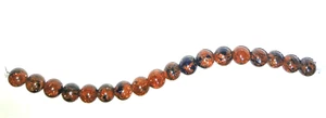 Sun Sand Stone Marbled Blue & Tan 18 6mm Beads New - Picture 1 of 1