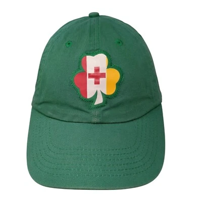 Parche con logotipo de trébol sombrero deslizable verde talla única ajustable 6 paneles Foto 1 de 4