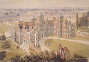 Print of vintage scenic palace and grounds - Picture 1 of 1