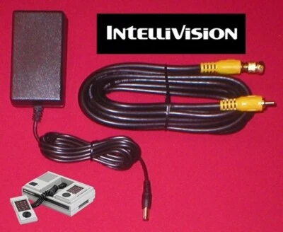 Adaptador de CA + Cable DORADO 12 pies + Adaptador RF DORADO para Mattel Intellivision II NUEVO Foto 1 de 3