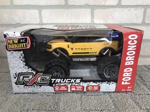 New Bright R/C Trucks Yellow Ford Bronco No. 1688 Ford Officially Lic Product - Picture 1 of 10