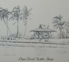 Cape Coral FL Tackle Shop Gladys Childs Artist Signed 1962 Caloosahatchee River