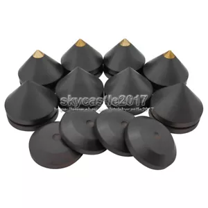 4 piezas Altavoz de ébano de 33 mm Almohadilla de picos Aislamiento Soporte Amortiguador Pies - Imagen 1 de 13