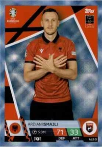 Match Attax Euro 2024 Ardian Ismajli Albania Crystal Parallel Blue Topps Card - Picture 1 of 2