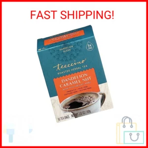 Teeccino Löwenzahn Karamell Nusstee - koffeinfrei, gerösteter Kräutertee mit Preb - Bild 1 von 2