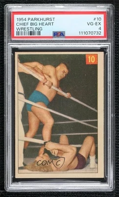 Parkhurst Wrestling Chief Big Heart #10 1954-55 PSA 4 0jk3 Foto 1 de 3