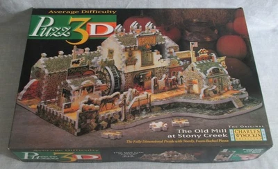 CHARLES WYSOCKI THE OLD MILL AT STONY CREEK 745 PIECE PUZZ 3D PUZZLE SEALED BAG - Image 1 of 4