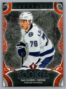 2024-25 Upper Deck Artifacts Rookies Orange /75 Emil Lilleberg #188 Rookie RC - Picture 1 of 2