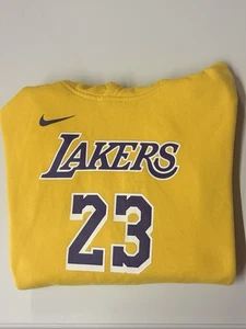 LA Lakers LEBRON JAMES 23 Nike Hoodie - Women’s SMALL / Youth L. GREAT Condition - Picture 1 of 23