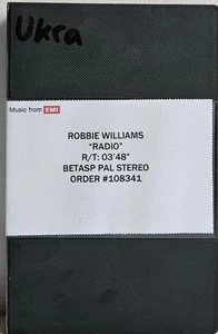 ROBBIE WILLIAMS - RADIO (PROMO, Betacam SP, PAL,Stereo) - Foto 1 di 2