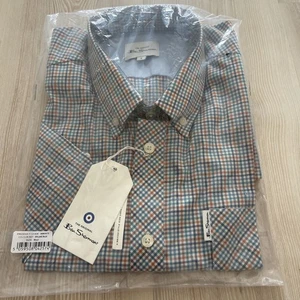 NWT Ben Sherman Shirt Short Sleeves M checked design - Picture 1 of 7
