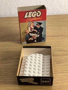 LEGO 227 Platten Bausteine Schachtel Mursten 50er Jahre BOX Vintage OVP - Bild 1 von 8