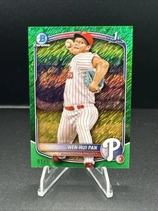 2025 Bowman #BCP-6 Wen-Hui Pan SN #/99 Philadelphia Phillies - Picture 1 of 3