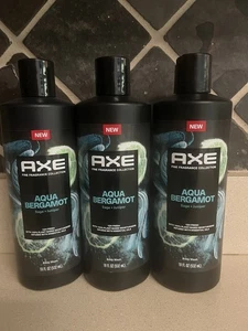 Jabón corporal natural AXE Aqua Bergamot para hombres, salvia + enebro, 18 oz x 3 piezas - Imagen 1 de 2