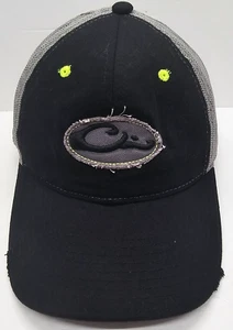 Drake Waterfowl Men Gray Distressed Outdoor Hunting Strapback Baseball Cap Hat - Picture 1 of 9