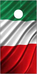 Calcomanía de piel de lanzamiento bolsa envolvente Cornhole laminada bandera italiana - Imagen 1 de 1