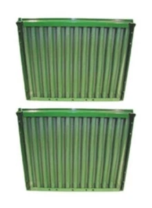 2 METAL SIDE GRILL SCREEN PANELS Fits John Deere 1020 1030 1120 1130 1520 1530 - Picture 1 of 10