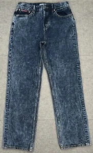 Teddy Fresh Women's Button Fly Acid Wash Denim Jeans Size 29 (Actual 29x30) - Picture 1 of 14
