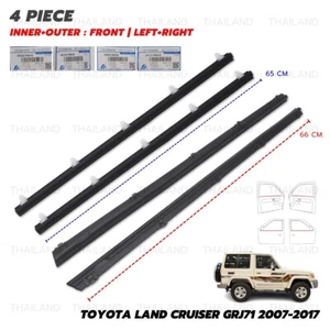 For Toyota Land Cruiser GRJ71 2007 - '17 Weatherstrip Front Door Out+In W/Vent - Picture 1 of 10