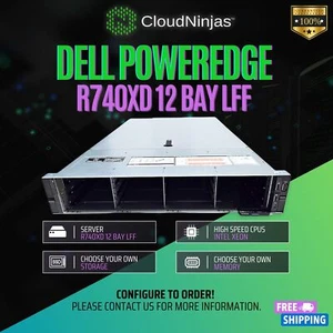 Dell PowerEdge R740XD 12 Bay LFF 2x Xeon Gold 6152 RJ45 DDR4 CTO Server - Picture 1 of 5