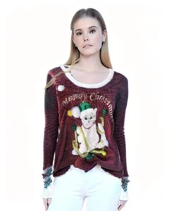 Maglione gatto United States Christmas Holiday Ugly Christmas "Meowy Christmas" - Foto 1 di 8
