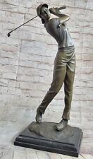 Bronzo Statua Scultura Vintage Femmina Lady Lpga Golf Club Premio Trofeo Decoro