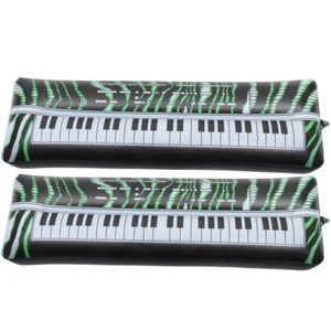 2 Pcs Inflatable Electronic Keyboard Photo Booth Props Blow up Piano - Picture 1 of 12