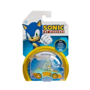 New Jakks Pacific Sonic The Hedgehog Silver Lightron Die-Cast Team Racing Car - Picture 1 of 2